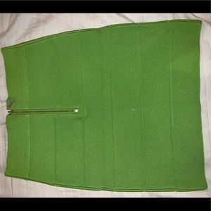 Bebe Bandage Skirt Lime Green - XS